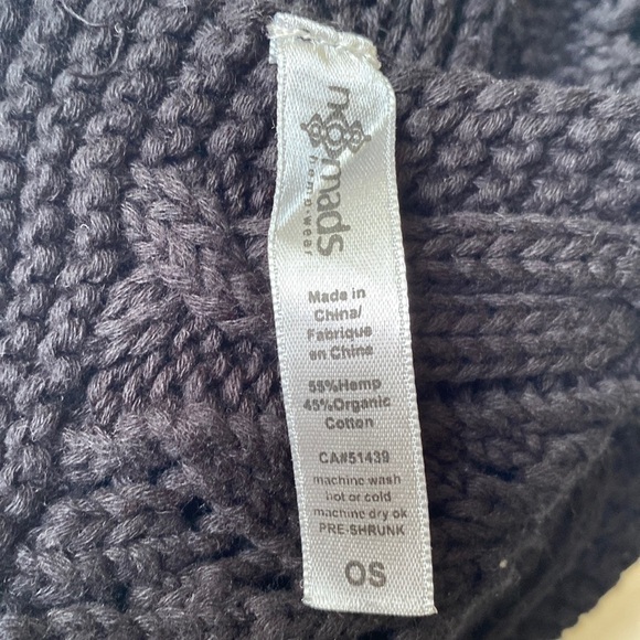 Nomads Hempwear Crystal Scarf Black - Picture 5 of 8